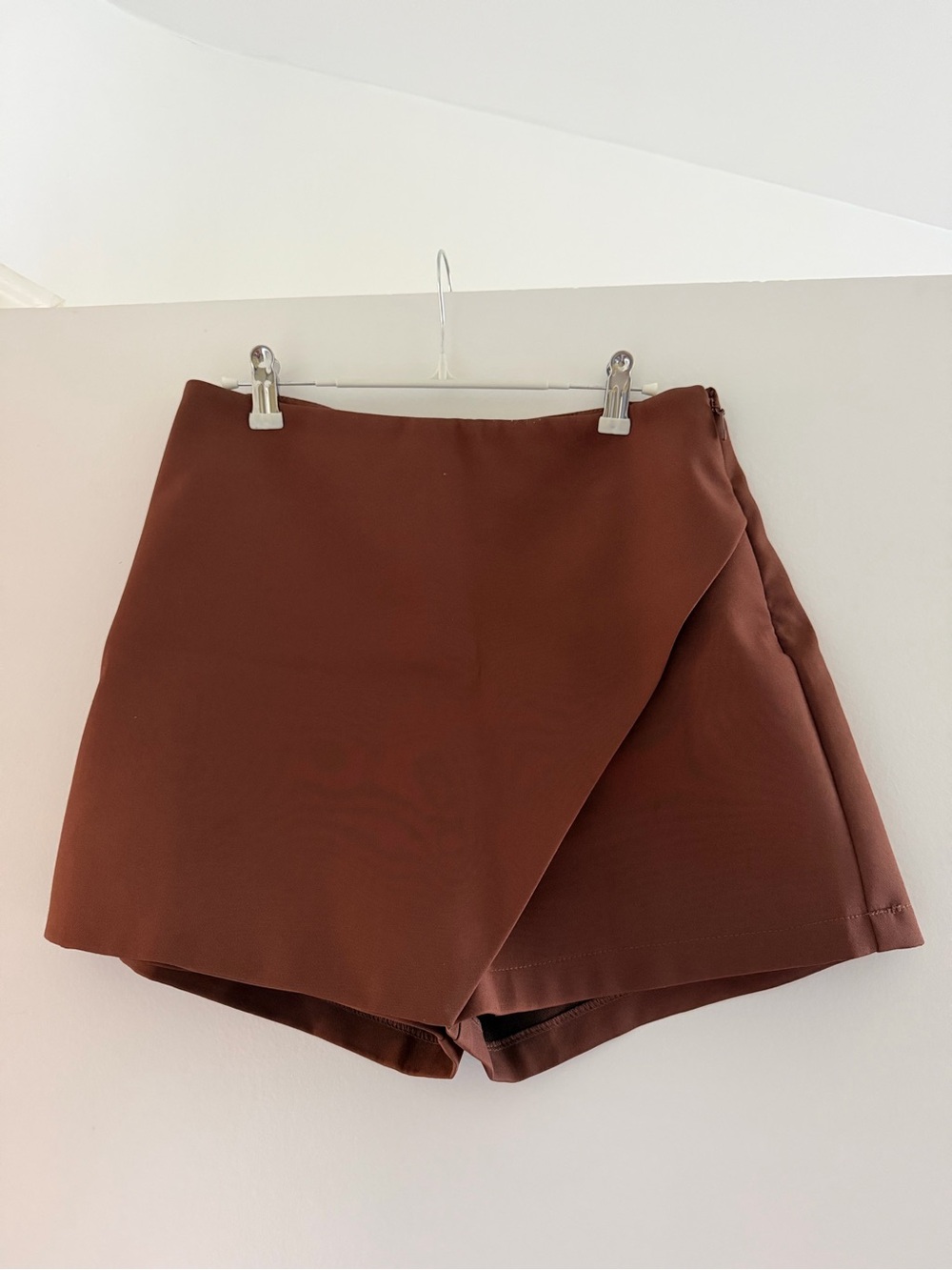 Madison the Label Brown Wrap-Style Skort